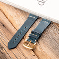 Blue Leather Samsung - Huawei Watch Strap  99percenthandmade