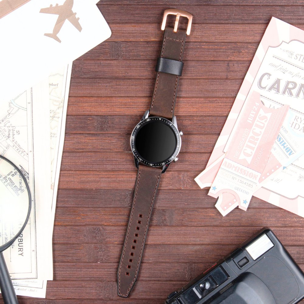 Brown Leather Samsung Watch Strap  99percenthandmade