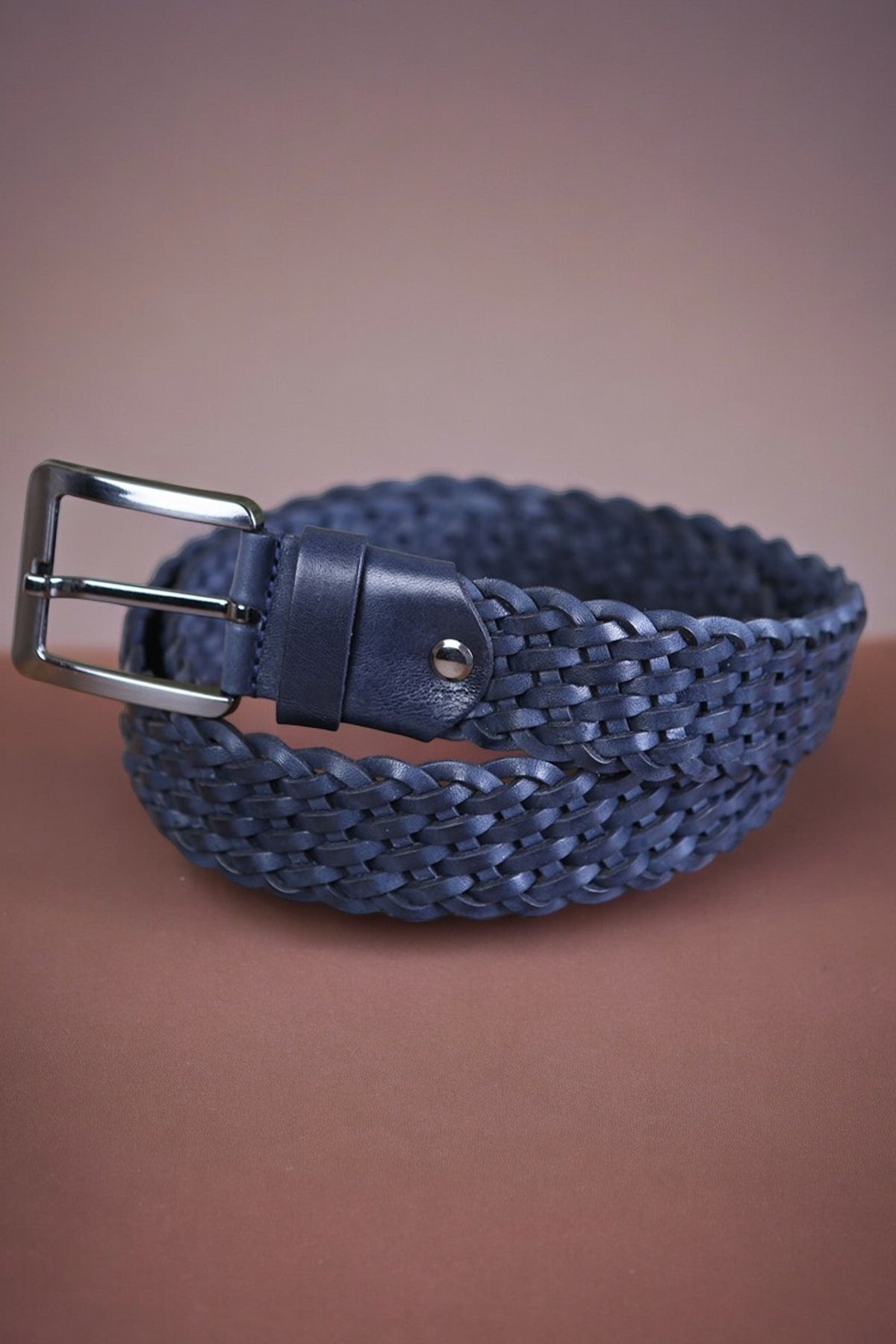 Hand Knitted Leather Belt with Different Color Options  99percenthandmade   