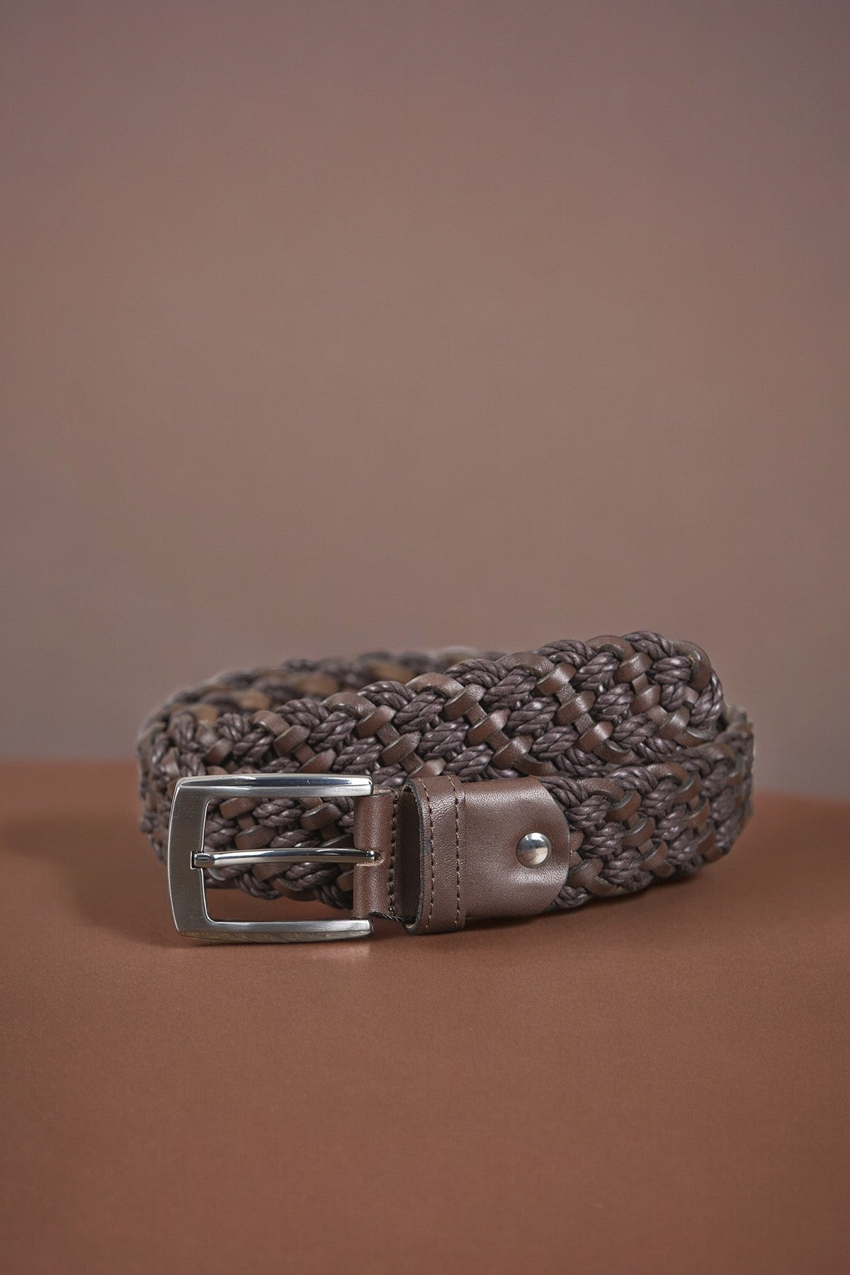 Hand Knitted Leather Belt with Different Color Options  99percenthandmade   