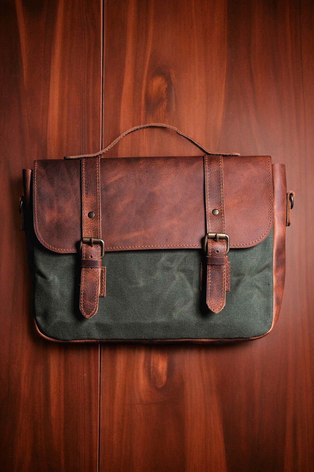 Handmade Messenger Bag, Laptop Bag, Briefcase Size 13 inch to
