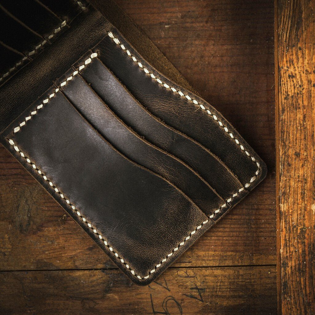 Handmade Wallet Without Coin Pocket 3 Colour Option Tobacco, Brown Personalized Wallet | Gift For Him | You can Engrave inside outside  99percenthandmade   