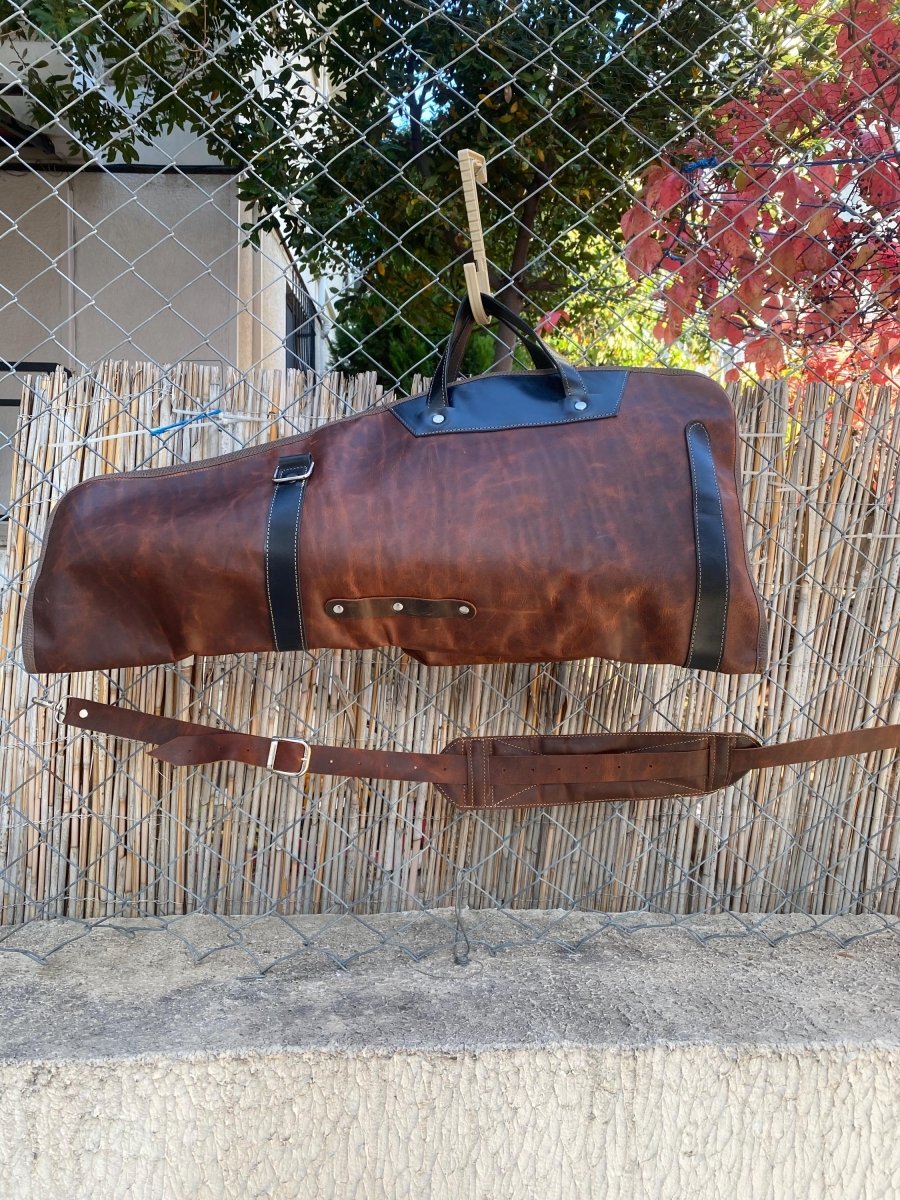 Handmade | Double Leather Breakdown Shotgun Case | Leather | Shotgun Bag | Hunting | Shotgun | Gun case | Personalization 99percenthandmade