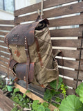 30L to 80L | Brown-Green | Camping Backpack | Bushcraft Backpack | Camping | Hiking | Rucksack | Backpack | Outdoor | Personalization 99percenthandmade
