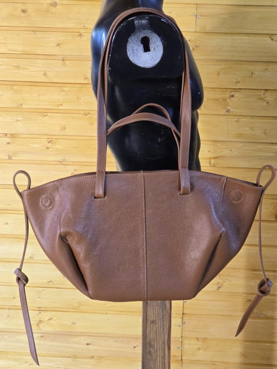 Modern Genuine Leather Handmade Tote bag with wallet, designers elegant bag, daily use | 99percenthandmade