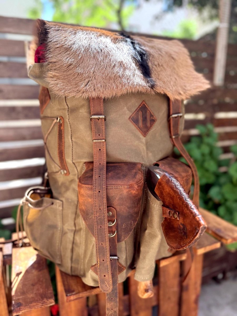 Handmade Bushcraft Backpack - Camping Backpack - Hiking Backpack 99percenthandmade