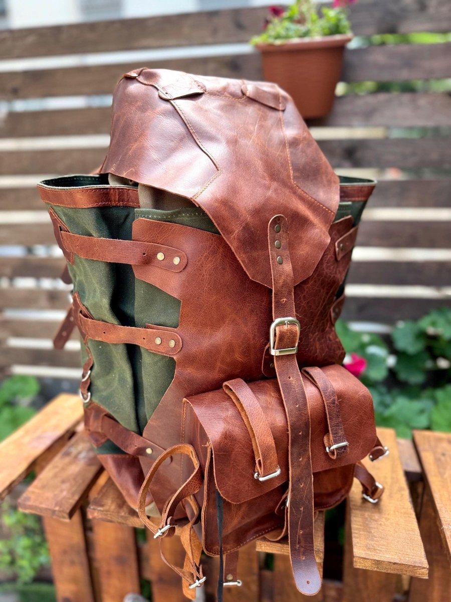 New Model Camping Backpack - Bushcraft Backpack - 45 Liter 99percenthandmade
