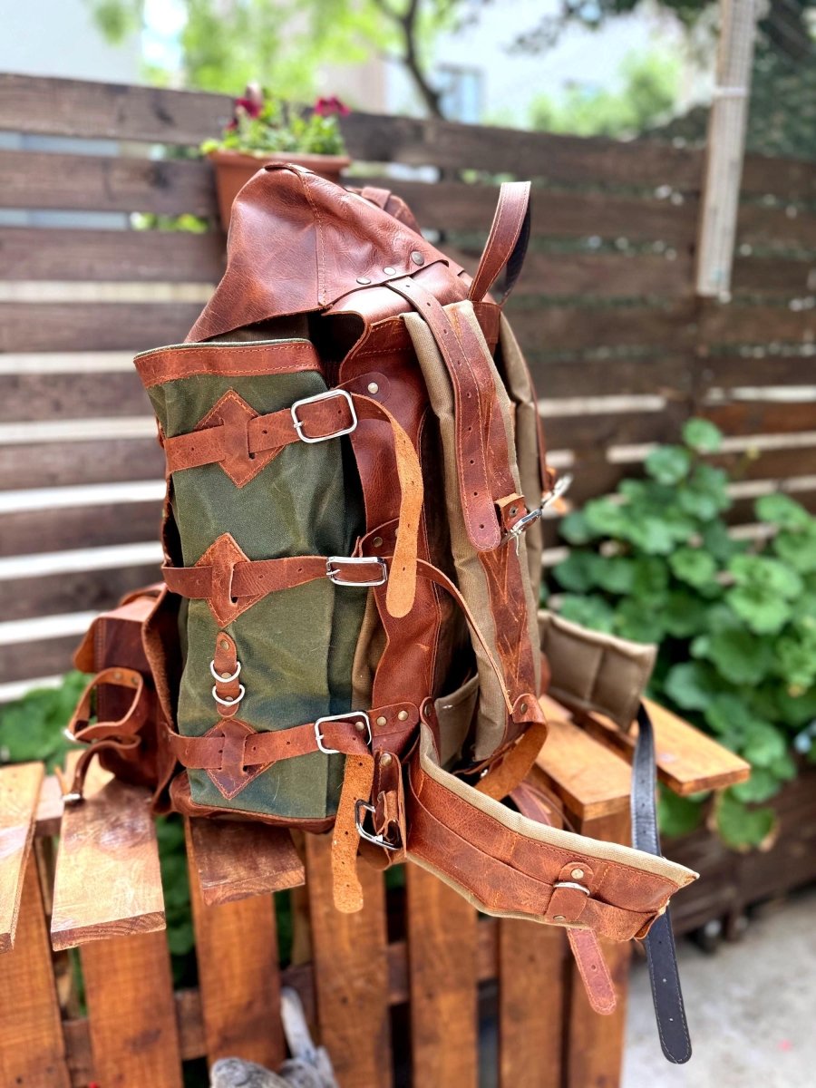 New Model Camping Backpack - Bushcraft Backpack - 45 Liter 99percenthandmade