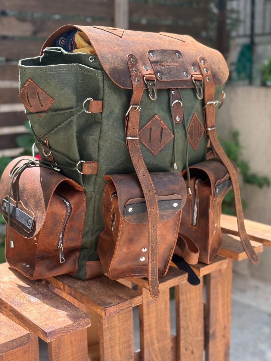 Travel Backpack - Canvas Backpack - 30L to 80L 99percenthandmade