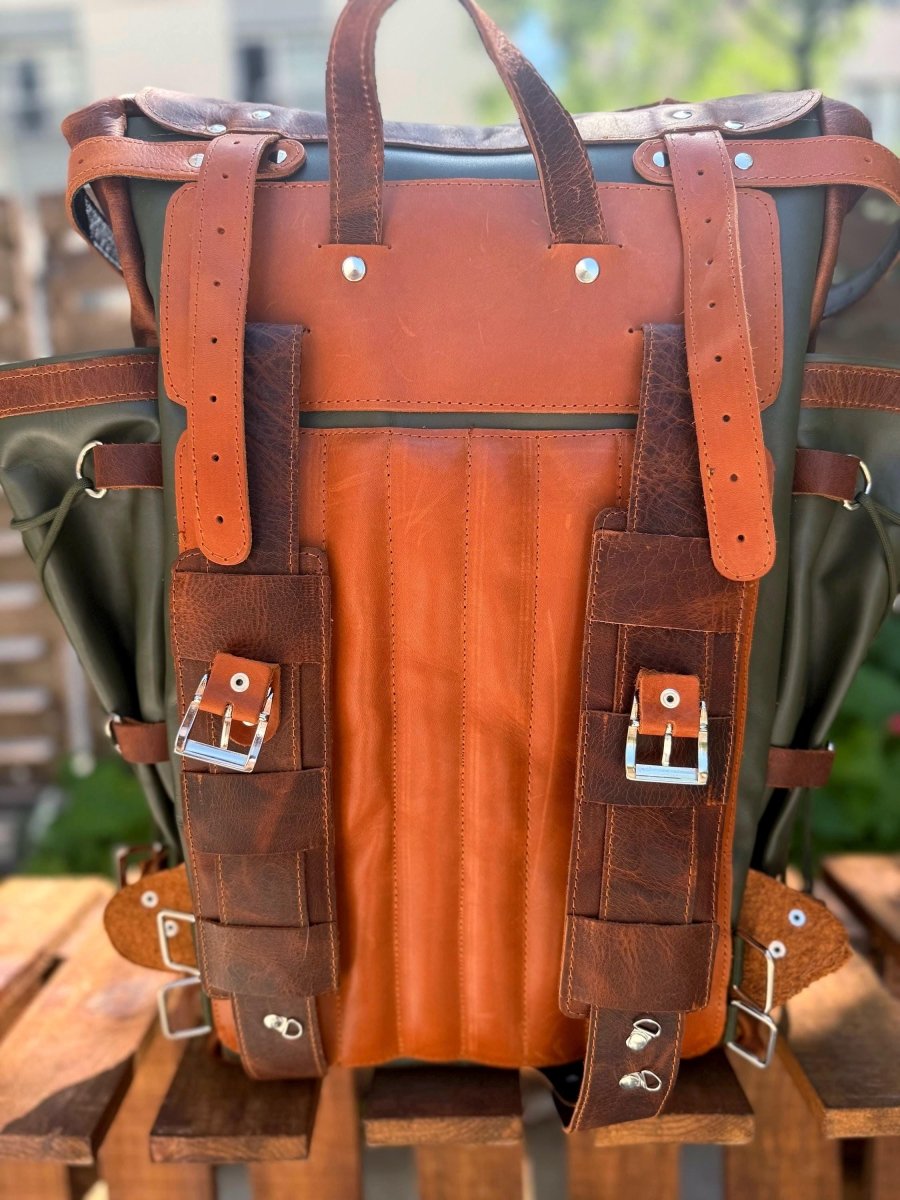Limited, Handmade Full Leather Bushcraft - Camping - Hiking Backpack 99percenthandmade