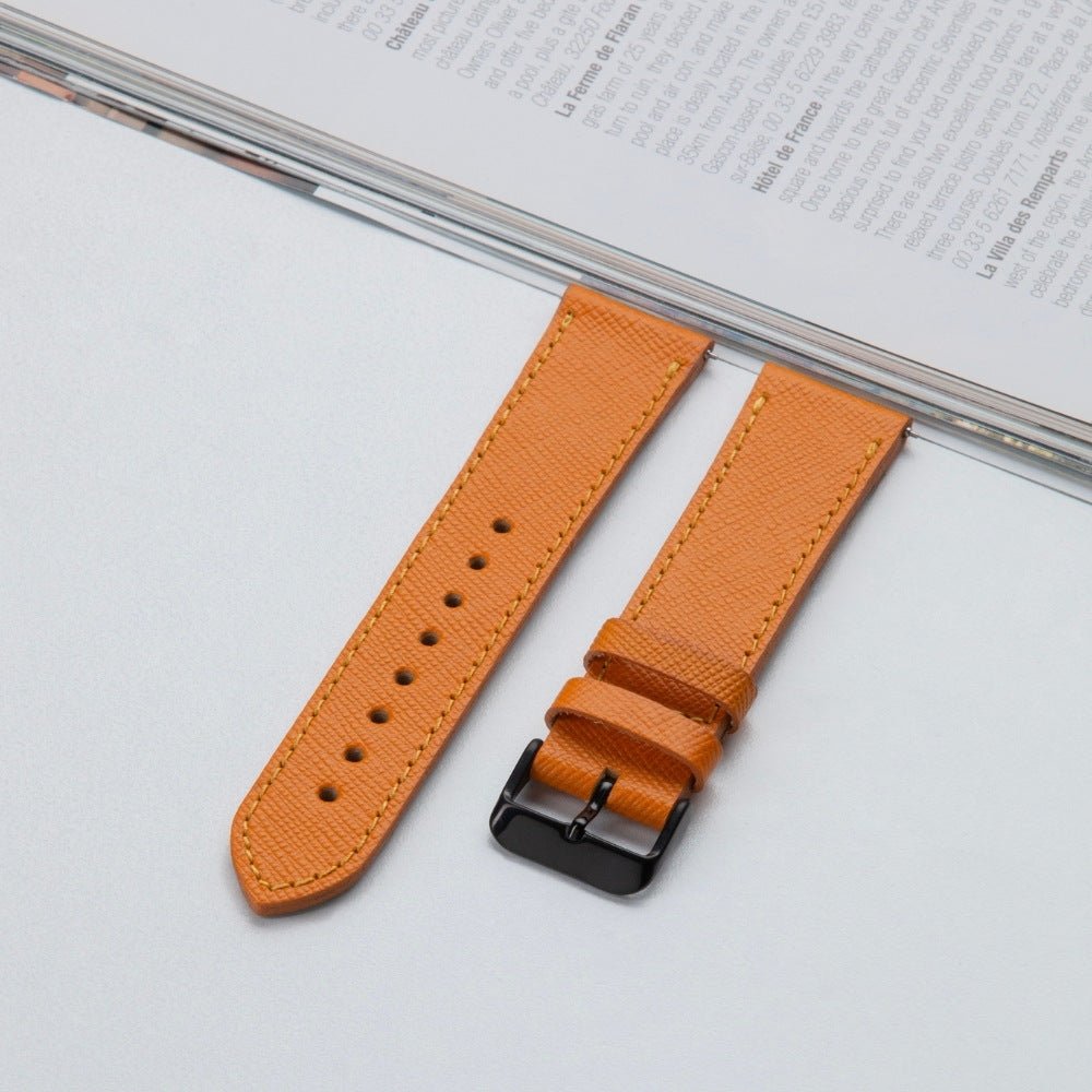 Yellow Leather Samsung - Huawei Watch Strap  99percenthandmade   