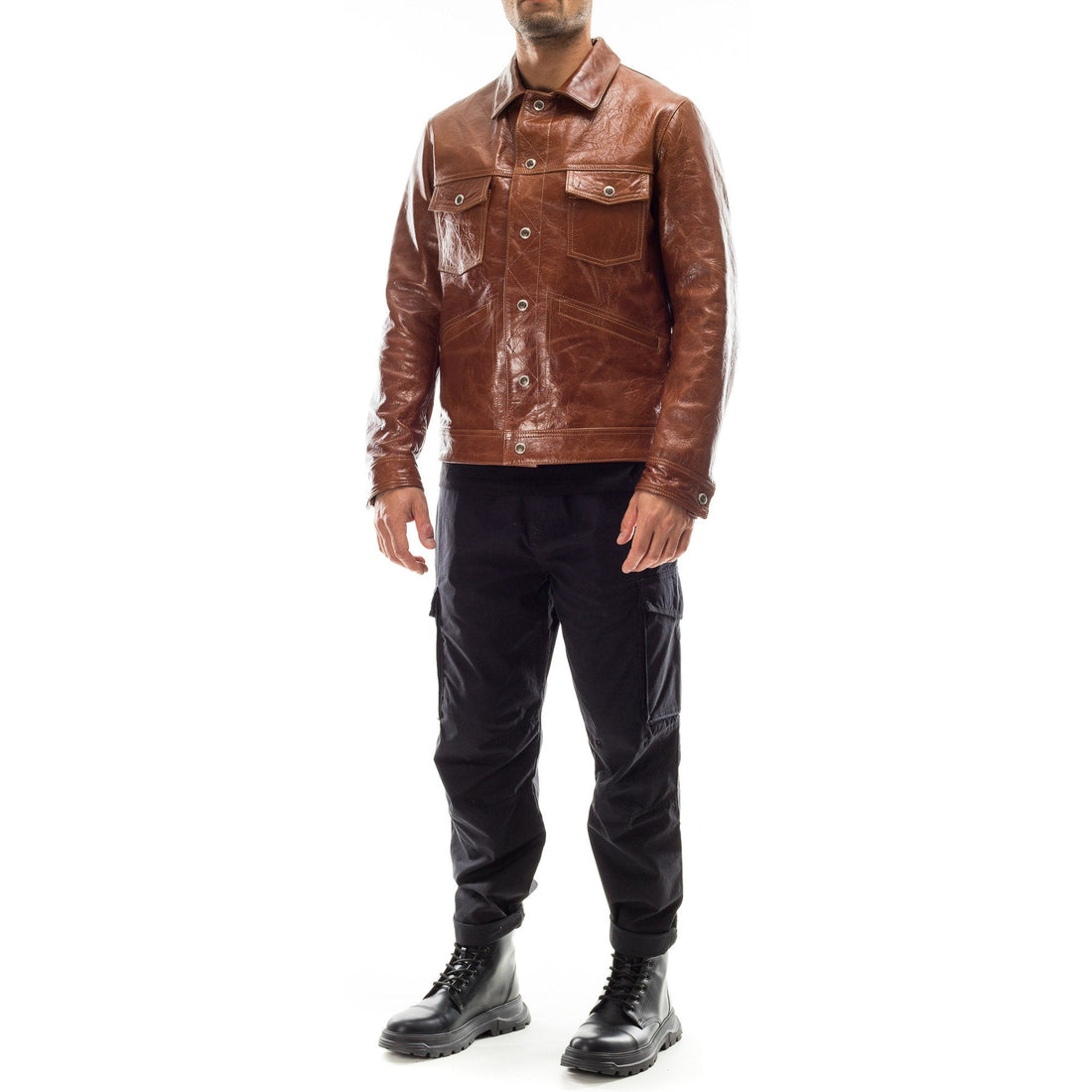 Brown Lamskin Leather Jacket Slim Fit  |  Leather Jacket | Tailored to Your Size | Shirt 99percenthandmade