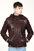 Calfskin | Leather Coat | Tailored to Your Size | Brown | Blue | Black | CalfSkin |  Leather  jacket | Cow leather | Gifts For Men  99percenthandmade