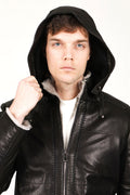 Calfskin | Leather Coat | Tailored to Your Size | Brown | Blue | Black | CalfSkin |  Leather  jacket | Cow leather | Gifts For Men  99percenthandmade