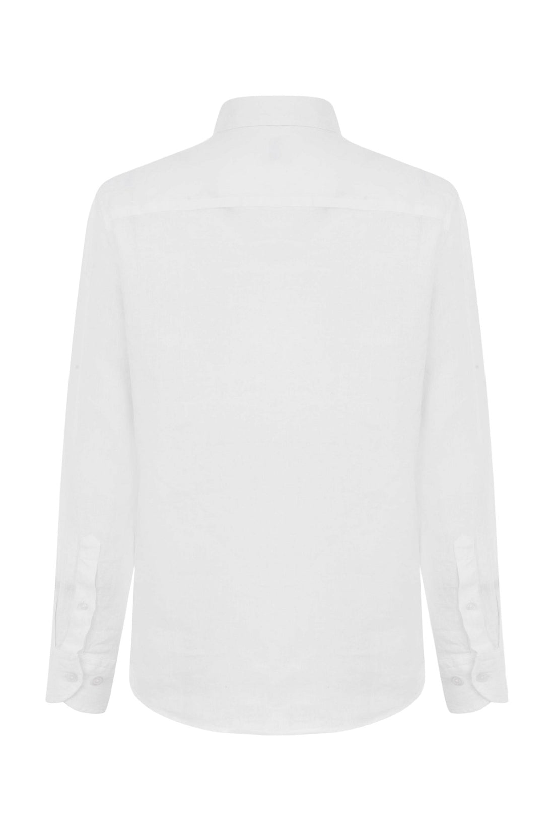 Classic Fit Linen White Long Sleeve Shirt Shirt 99percenthandmade