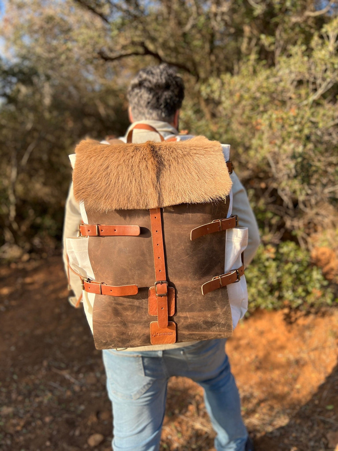 Goat Fur | Camping Backpack | Bushcraft Backpack | Bushcraft | Camping | Outdoor | Hiking | Handmade Backpack l  | 30,40,50 Litres option  99percenthandmade
