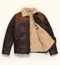 Leather | Sherpa Vest | Sherpa Jacket | Tailored to Your Size | Tan | Brown | Sheepskin | lambskin | Gifts For Men  99percenthandmade