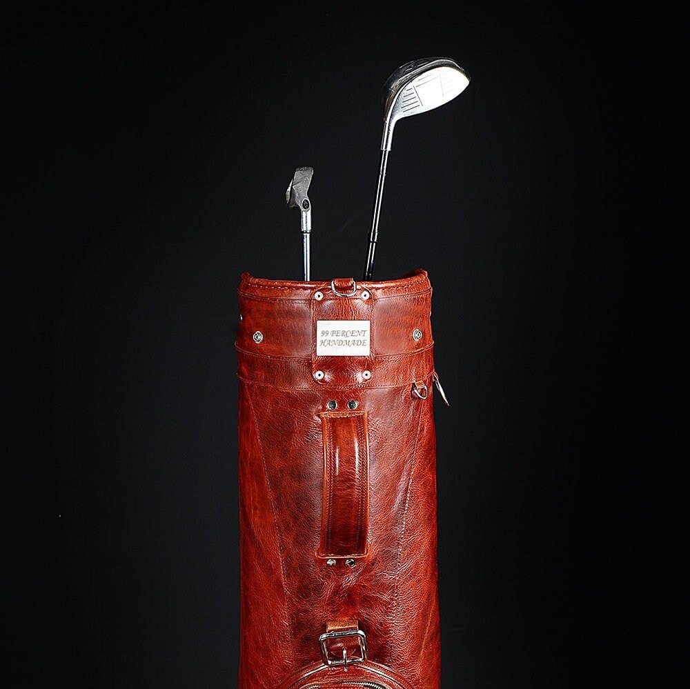 Limited | Handmade Leather Golf Bag | Tailor Made | Leather Golf Stand