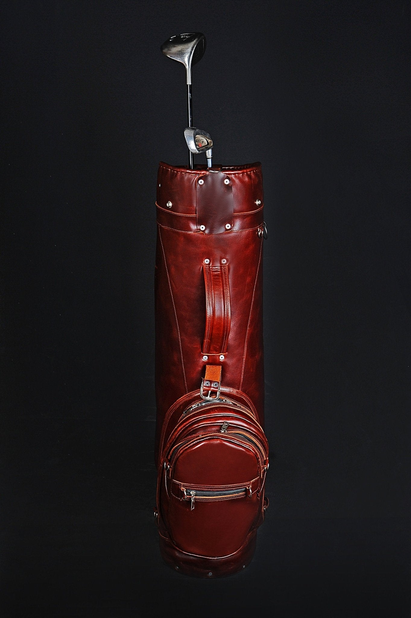Limited | Reddish Brown Color | Handmade Leather Golf Bag | Tailor Made | Leather Golf Stand Bag | Leather Golf Bags | Personalization  99percenthandmade   