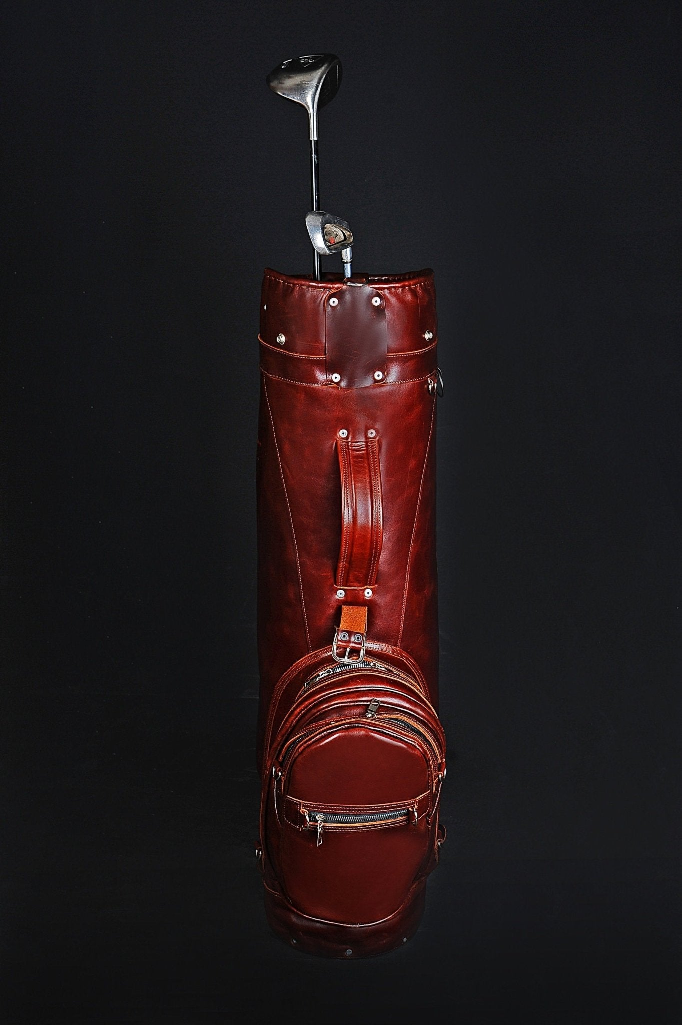 Limited | Reddish Brown Color | Handmade Leather Golf Bag | Tailor Made | Leather Golf Stand Bag | Leather Golf Bags | Personalization  99percenthandmade