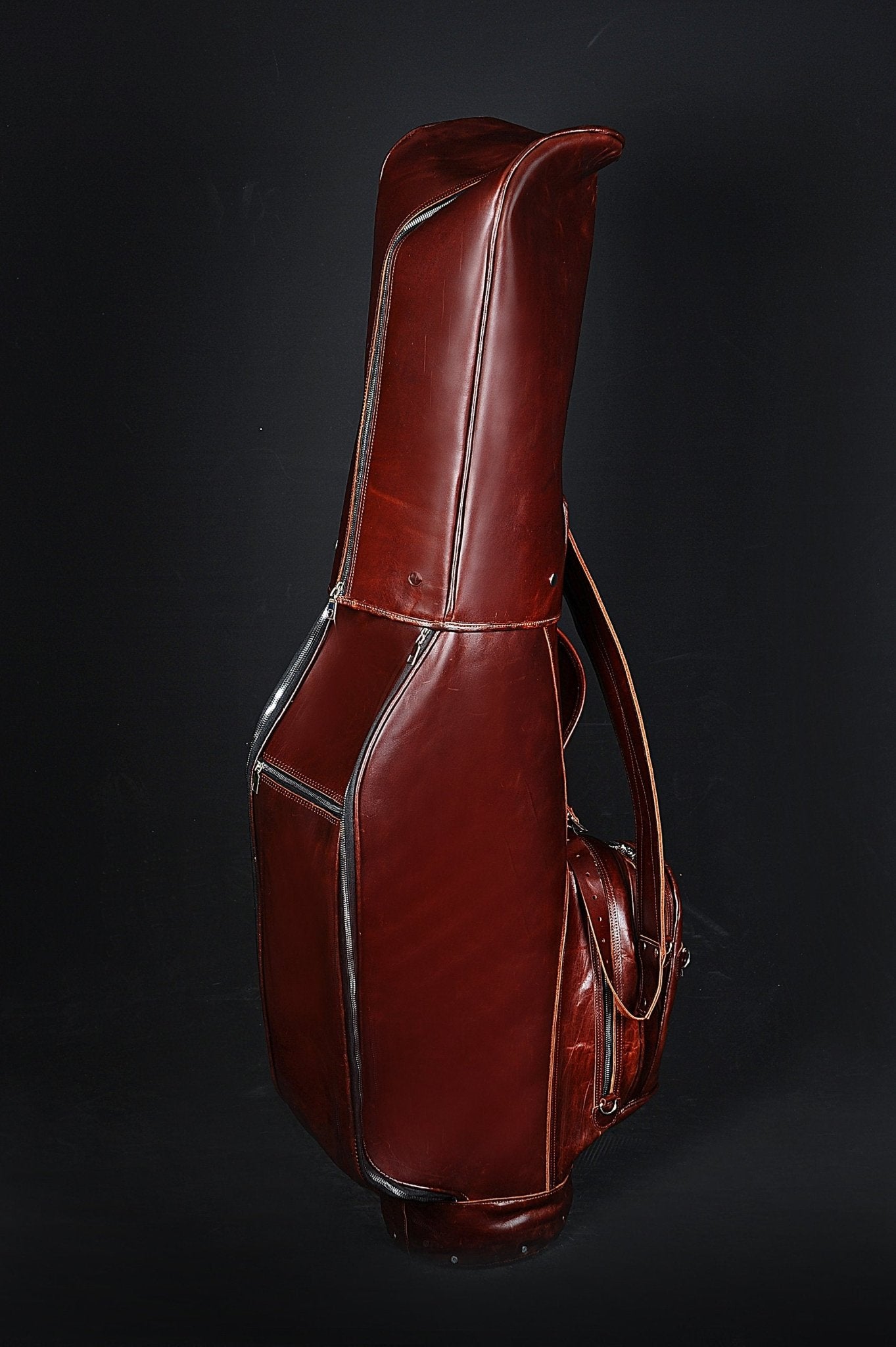 Limited | Reddish Brown Color | Handmade Leather Golf Bag | Tailor Made | Leather Golf Stand Bag | Leather Golf Bags | Personalization  99percenthandmade