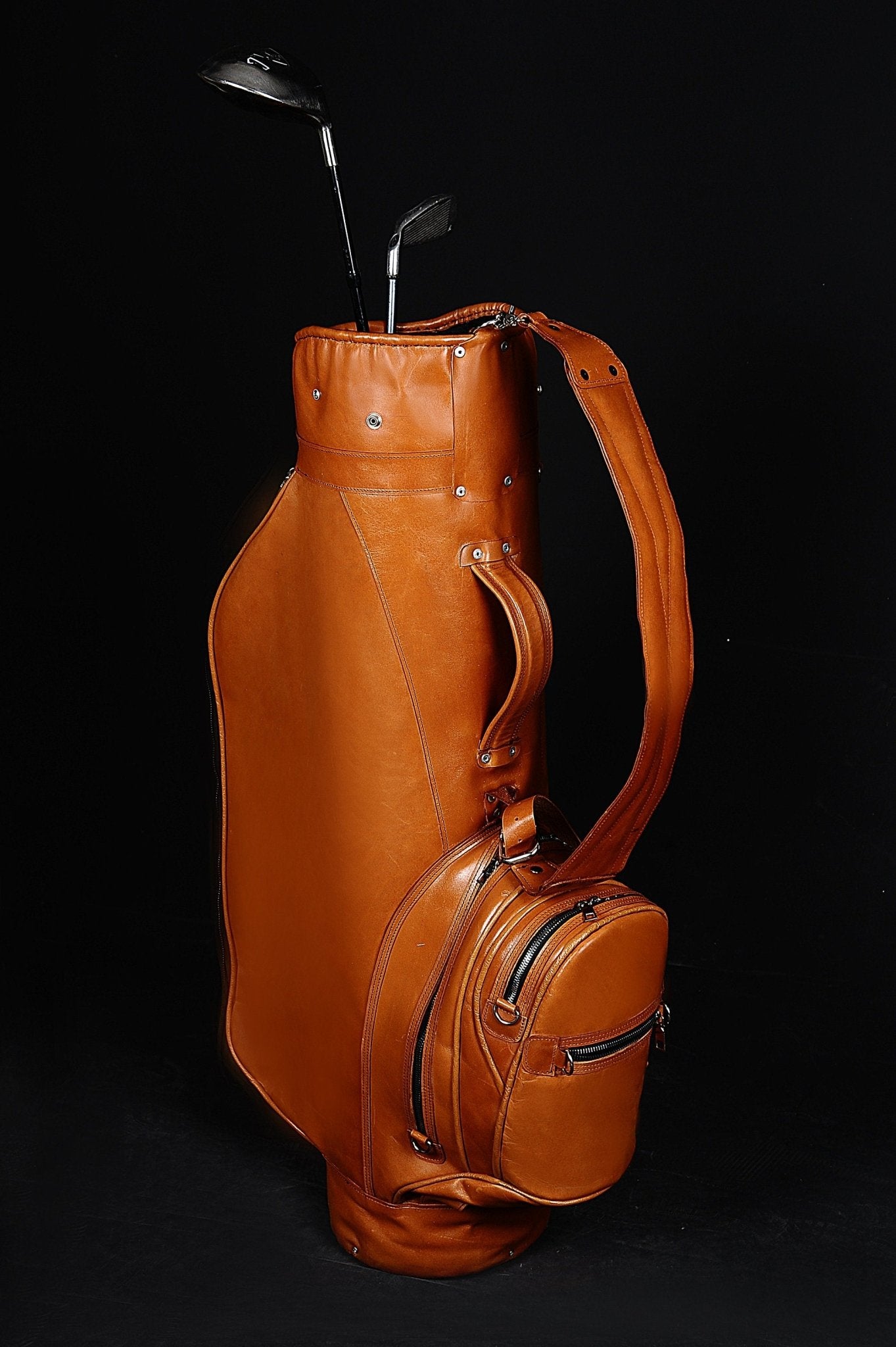 Limited | Tan Color | Handmade Leather Golf Bag | Tailor Made | Leather Golf Stand Bag | Leather Golf Bags | Personalization  99percenthandmade   