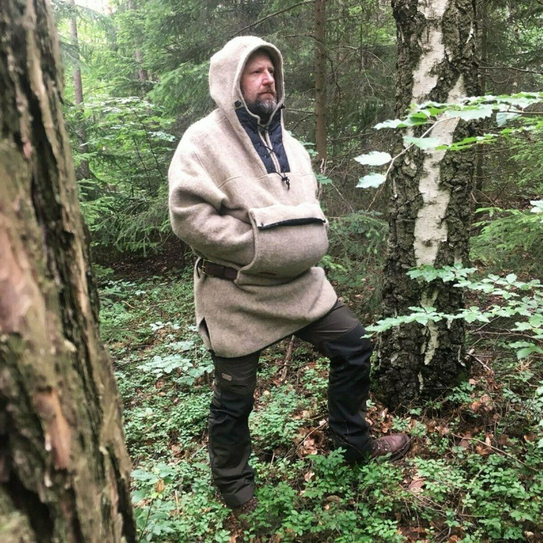 New colour released Brown and gray options Bushcraft Anorak, You will be ready for adventure, Best Protection For Cold, Full Handmade anorak 99percenthandmade