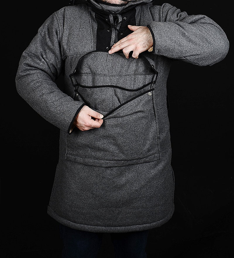 New model Bespoke Grey Anorak, You will be ready for adventure, Best Protection For Cold, Full Handmade  99percenthandmade