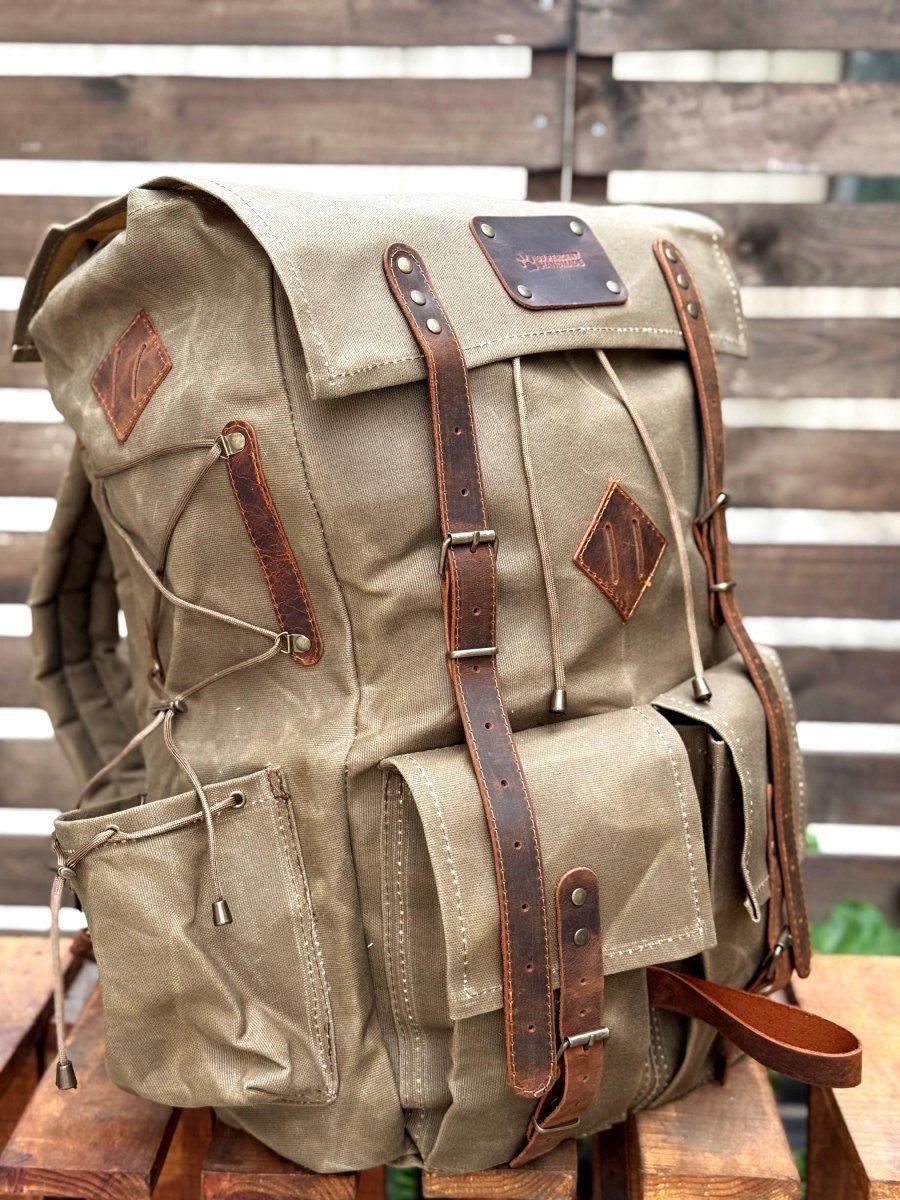 american crew backpack canvas leather | MALM its built to carry everything you needwhether youre trekking through the woods or navigating airport security. Canvas Backpack for Men and