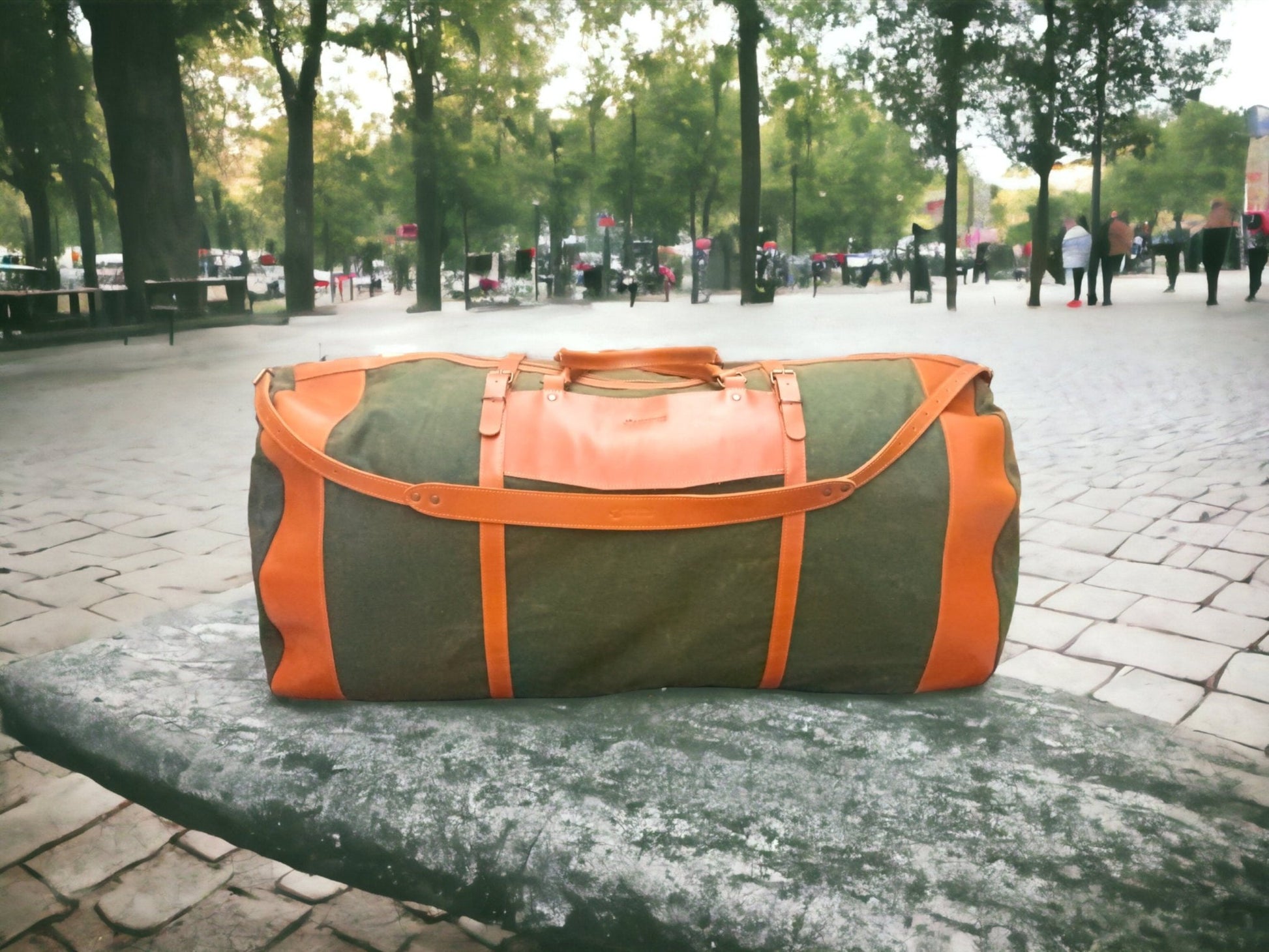 180 Liter | Duffle Bag |  Leather | Canvas | Travel Holdall | Luggage | Carry All Holdall |  Leather Luggage | Carry on Baggage, Suitcase  99percenthandmade   