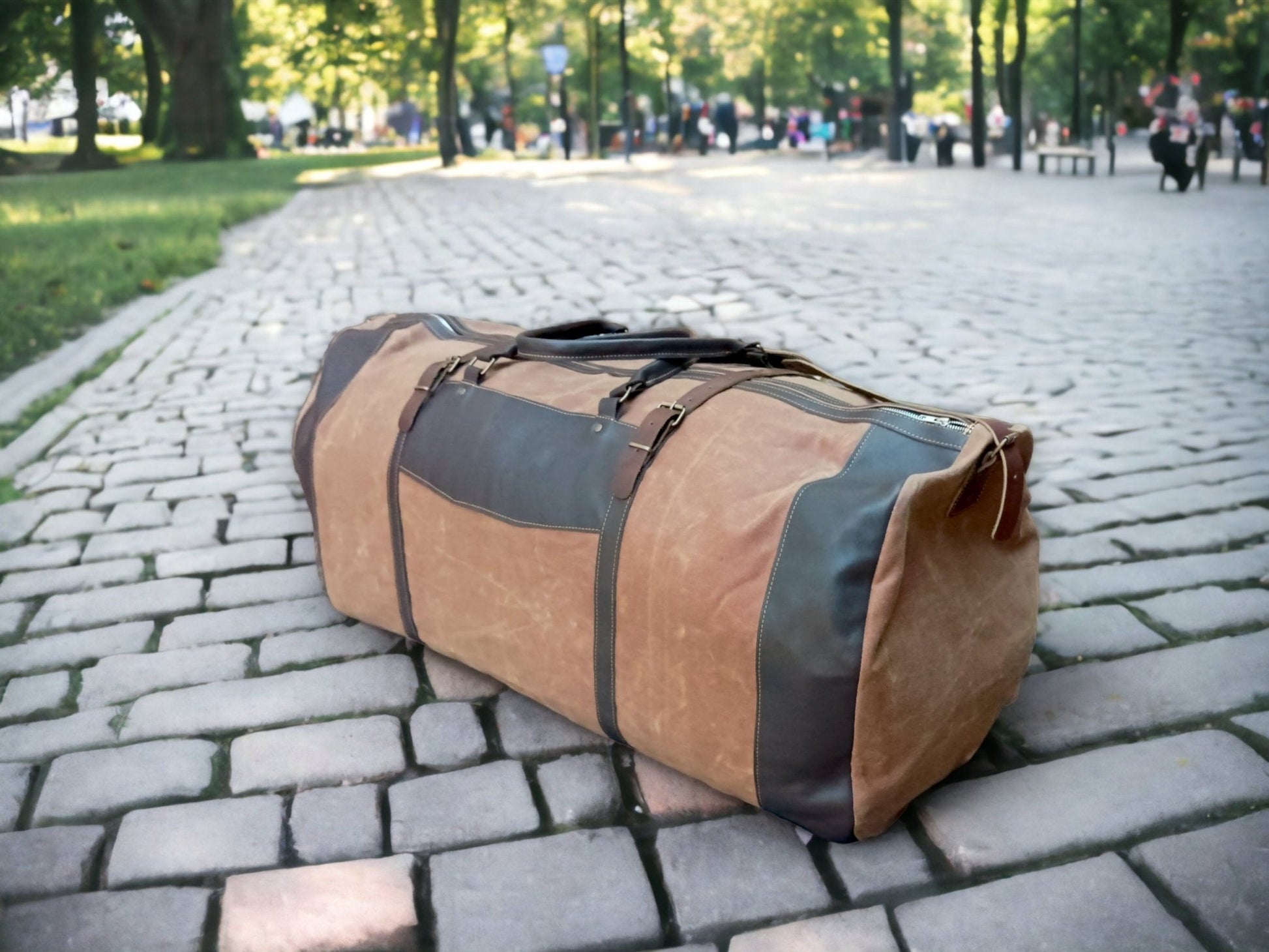 180 Liter | Duffle Bag |  Leather | Canvas | Travel Holdall | Luggage | Carry All Holdall |  Leather Luggage | Carry on Baggage, Suitcase  99percenthandmade   
