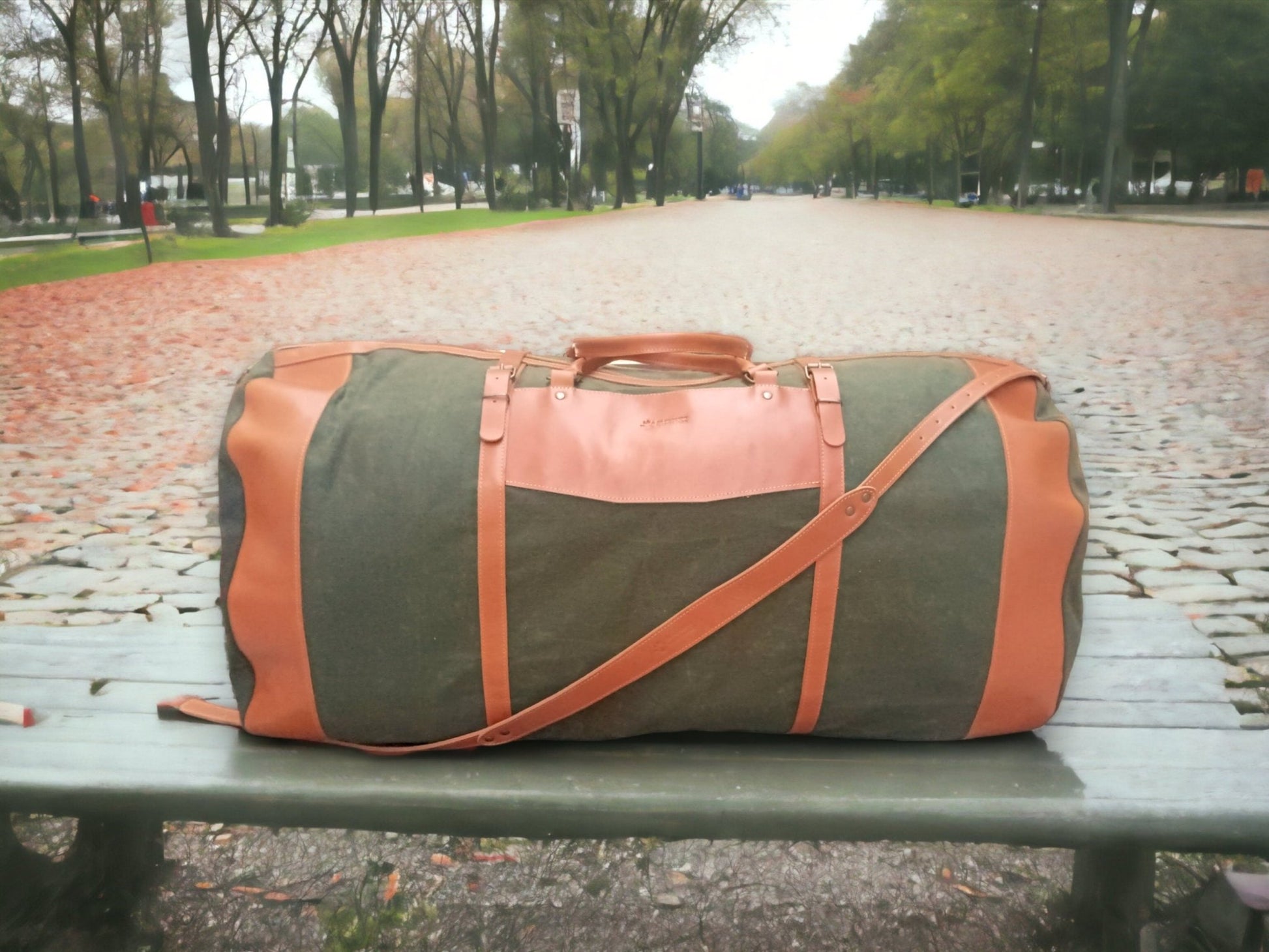 180 Liter | Duffle Bag |  Leather | Canvas | Travel Holdall | Luggage | Carry All Holdall |  Leather Luggage | Carry on Baggage, Suitcase  99percenthandmade   