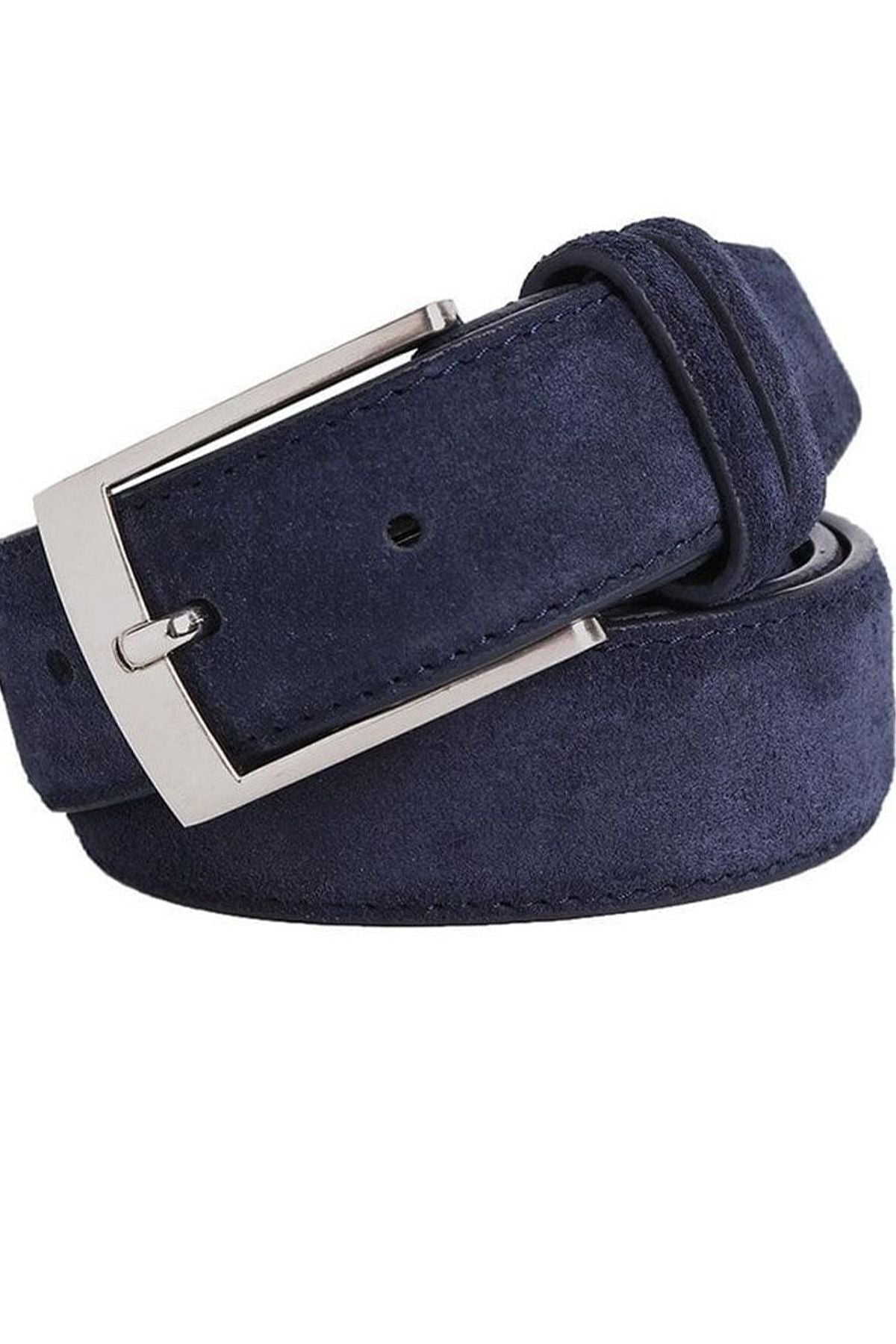 Handmade Suede Leather Belt with Different Color Options Belt 99percenthandmade 32" - 34" Waist inches (70cm-80cm)-Small Navy Blue
