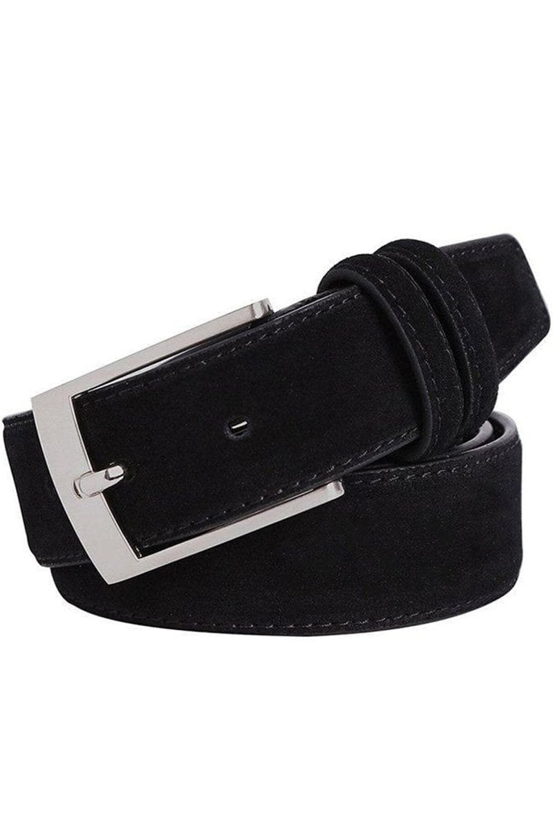 Handmade Suede Leather Belt with Different Colors Belt 99percenthandmade 32" - 34" Waist inches (70cm-80cm)-Small Black
