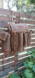 30L to 50L | Handmade  Waxed Canvas Backpack with leather for Travel, Camping | 50 Liter | Personalization  99percenthandmade   