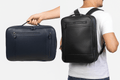 Convertible Laptop Backpack, Use as Laptop Bag, Full Leather, 3 Color Options 99percenthandmade