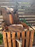 The Harmony of New and Old | 2026 Limited Edition | Handmade Leather - Canvas | New Version | Travel & Adventure Ready | 24 Hours Tested - 99percenthandmade - 99percenthandmade - 30 Liters - Grey Canvas Flap -