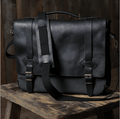 Handmade Messenger Bag, Laptop Bag, Briefcase Bag. Size : 13 inch to 17 inch with Brown-Green - Black 99percenthandmade