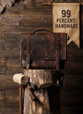 Handmade Messenger Bag, Laptop Bag, Briefcase Bag. Size : 13 inch to 17 inch with Brown-Green - Black 99percenthandmade