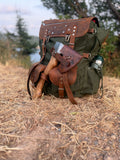 2026 Edition | Black-Brown-Green | Bushcraft Handmade Waxed Canvas Backpack | 50 L | Daily Use | Bushcraft, Travel, Camping, Hunting, Fishing, Sports bag 99percenthandmade