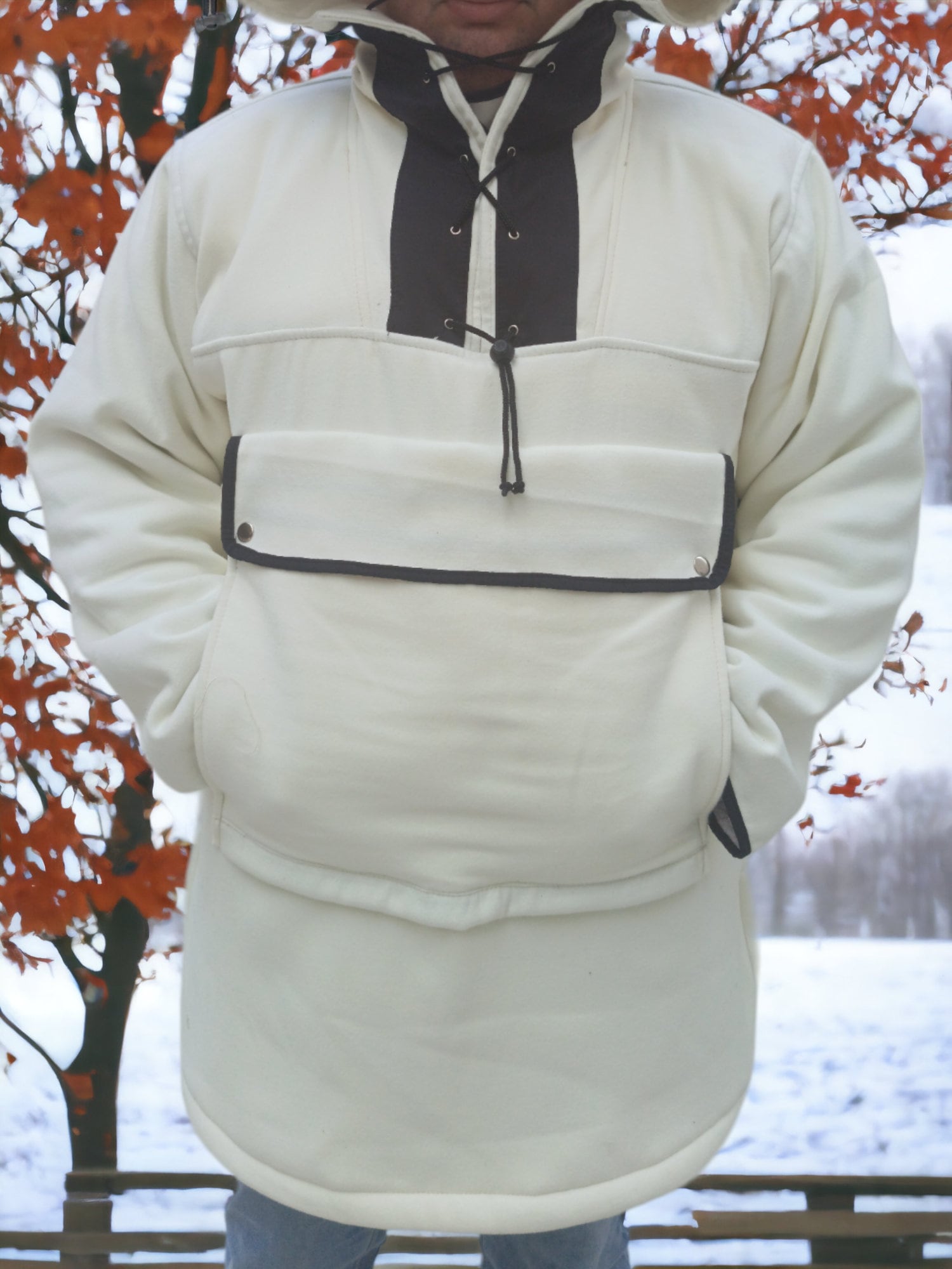 Bespoke Handmade Super cashmere Anorak You will be ready for adventure, Best Protection For Cold, Full Handmade  99percenthandmade   