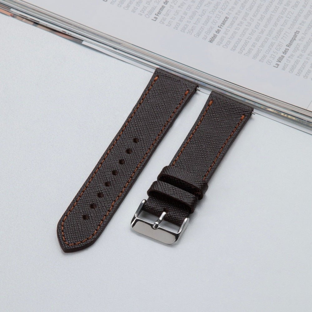 Brown Leather Samsung - Huawei Watch Strap  99percenthandmade   