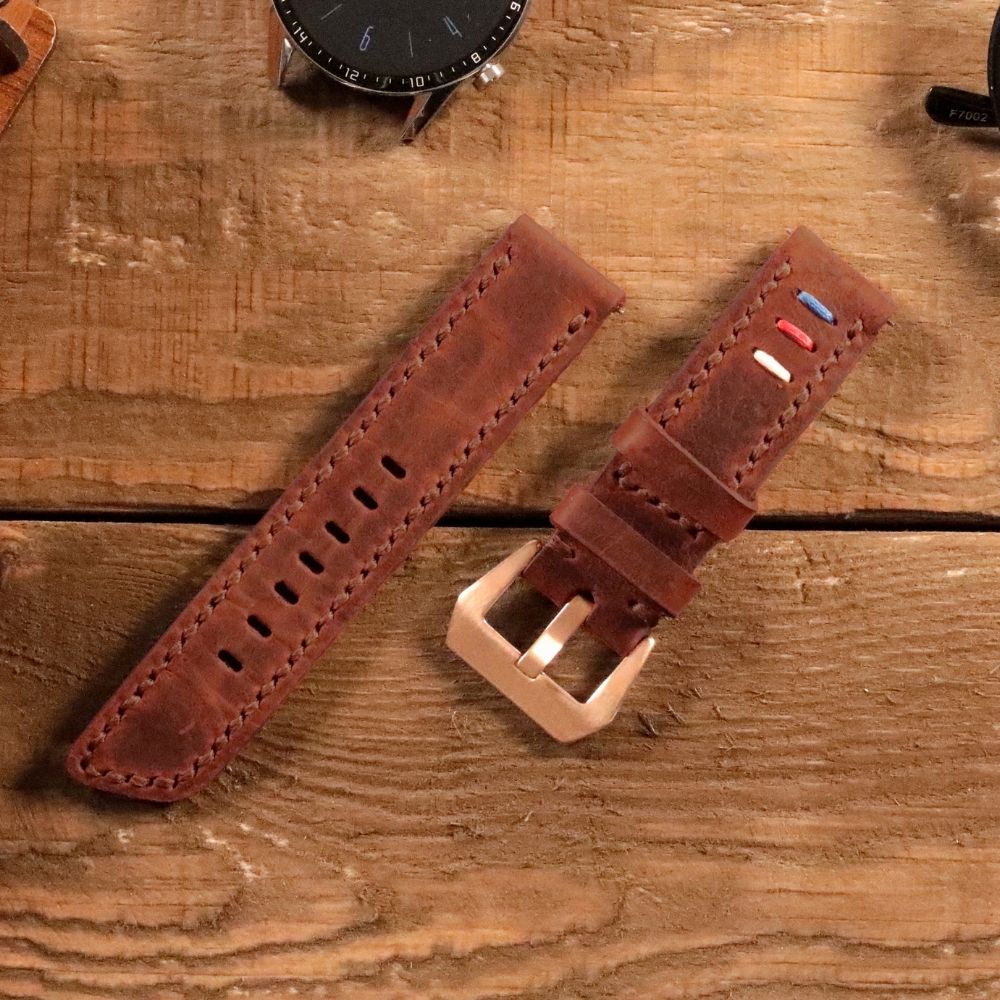 Brown Leather Samsung Watch Strap  99percenthandmade   