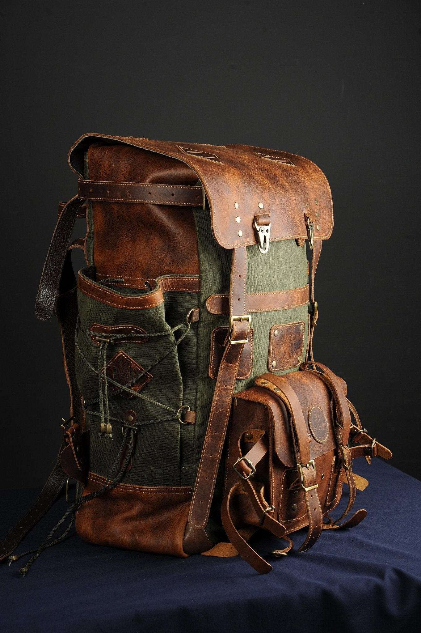 For Austin | Full Leather | Double Stiching | 45 Liter | Personalization  99percenthandmade   