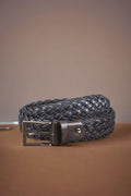 Hand Knitted Leather Belt with Different Color Options  99percenthandmade   