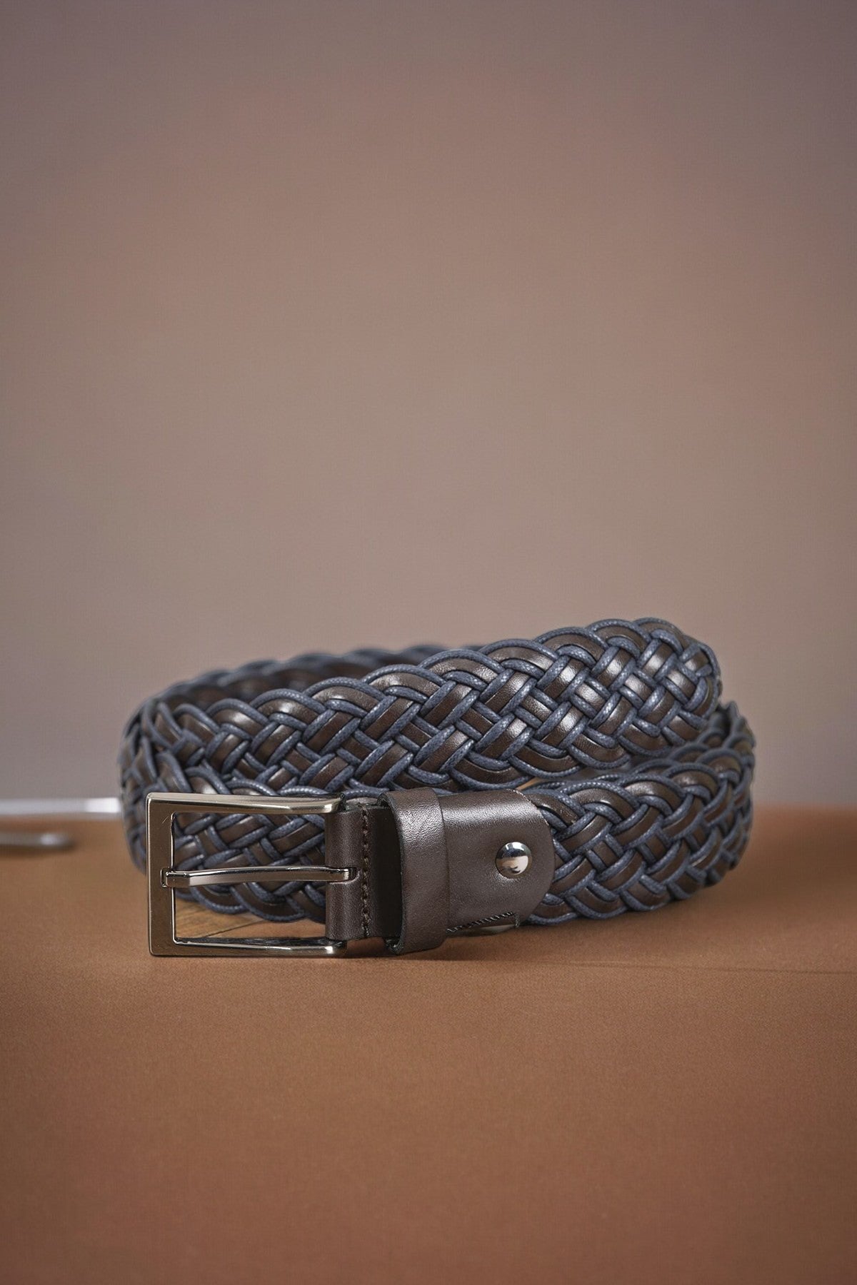 Hand Knitted Leather Belt with Different Color Options  99percenthandmade   