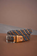 Hand Knitted Leather Belt with Different Color Options  99percenthandmade   