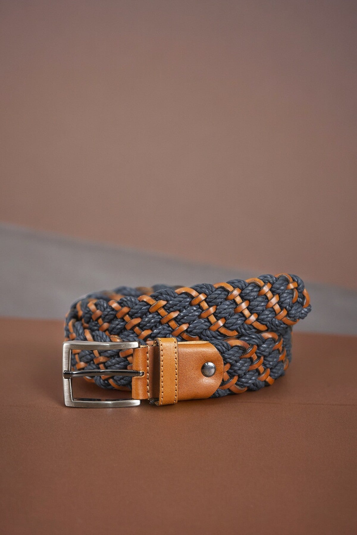 Hand Knitted Leather Belt with Different Color Options  99percenthandmade   