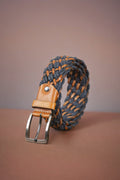 Hand Knitted Leather Belt with Different Color Options  99percenthandmade 32