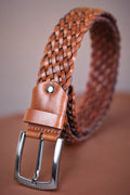 Hand Knitted Leather Belt with Different Color Options  99percenthandmade 32